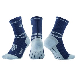 STOX Energy Socks, Sportsocken Damen, Kompressionklasse 23-32 mmHg, Gepolstertes Fußbett, Kompressionsstrümpfe, Sport Kompressionssocken, Stützstrümpfe, Thrombosestrümpfe, Kompression, Kurze Socken