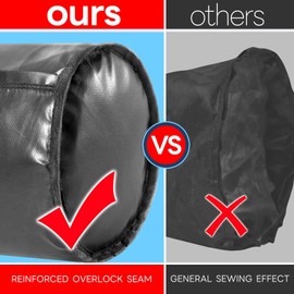 KaKuEike Upgraded Canopy Weights Set of 4 with Two Hand Straps, Tent Weights Sand Bags for Canopy Legs, Heavy Duty Sand Bags for Weight, Double Straps Ez Lift Up, Commercial Sun Shelter, Patio, Black