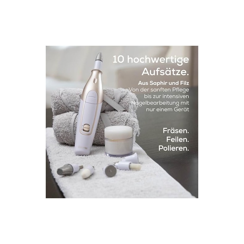 Beurer MP 62 Electric Manicure / Pedicure Set with 10