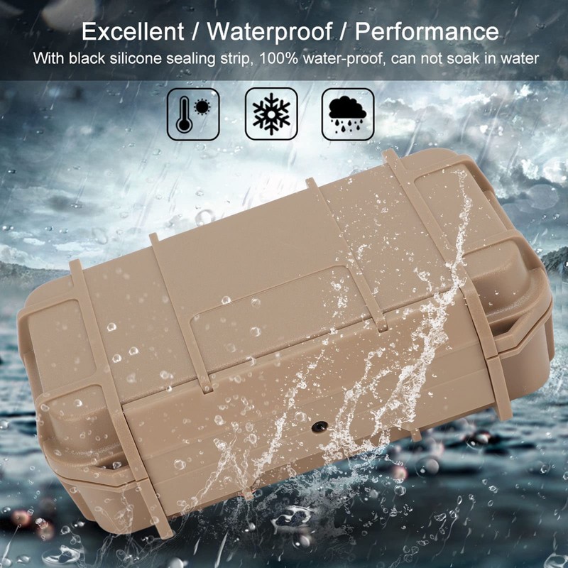 BuyWeek Waterproof Camping Box Waterproof Plastic Storage Tool Box Hard