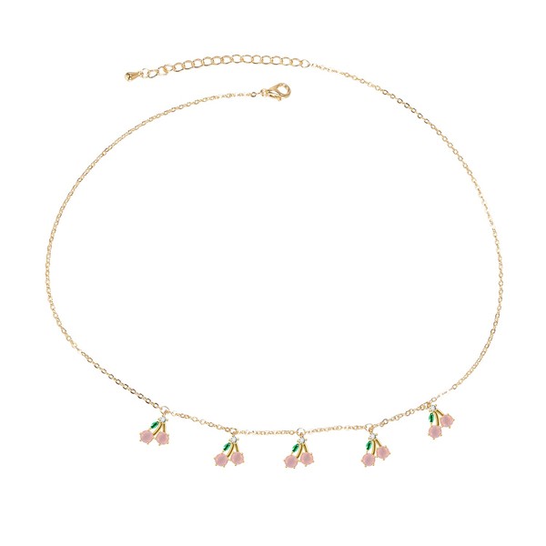 AoedeJ 14K Gold Plated Fruit Basket Choker for Women Girls