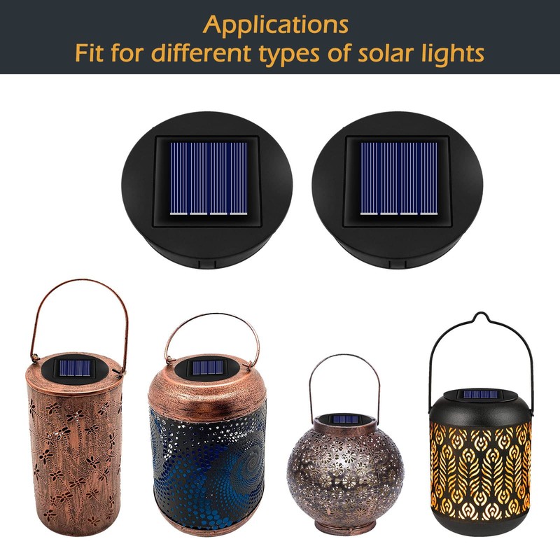 Solar Replacement Lid 8 cm for Solar Light Outdoor Lanterns,