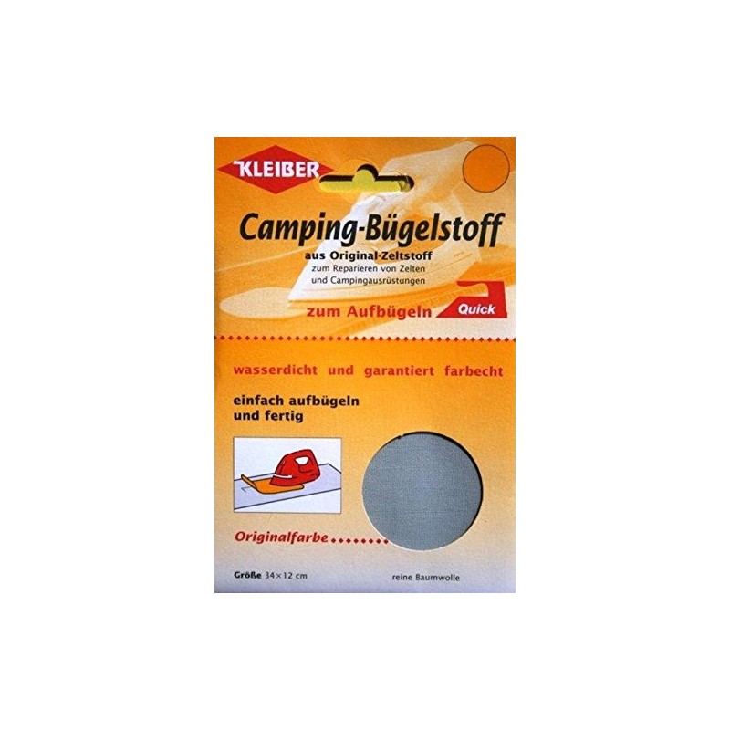 Kleiber 100 Percent Cotton Canvas Tent with Awning Iron on
