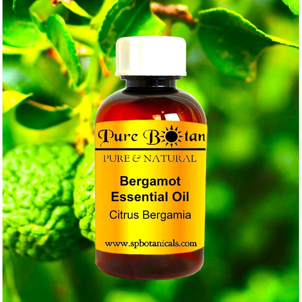 4 oz Bergamot Essential Oil - 100% PURE NATURAL - Dispenser Lid - Aromatherapy