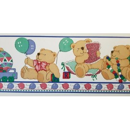 Brewster Home Fashions Teddy Bears Balloons & Toys Decoration Wallpaper Border by Brewster Wallcovering