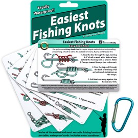 Easiest Fishing Knots: Waterproof Guide on How to Tie 12 Simple Fishing Knots with Mini Carabiner, Perfect for Beginners | ReferenceReady