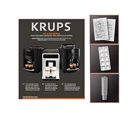 Krups XS5300 Cleaning and Care Set for Fully Automatic Coffee Machines, Original Replacement Part from Krups for All Fully Automatic Coffee Machines, Annual Supply of Cleaning Tablets and Descaler, as