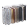 TOLIDA Clear Plastic Phone Cases Storage Box with Lid -