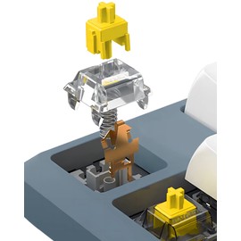 Gateron G Pro Yellow Switches Pre Lubed Switches for Mechanical Keyboard Silent Linear 3Pin Keyboard switches (Yellow 105PCS)