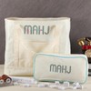 SilTriangle 2 Pcs Embroidered Mahjong Canvas Tote (large & Extra