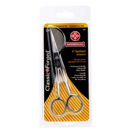 Mundial 585-CS Specialty Forged 6" Applique Scissors, Pelican Bill/Offset Blades