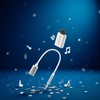 Enyolidimk 3.5mm USB to Aux Adapter 3.5mm Analog Cable Type-C