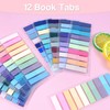 Hanyousheng 2400 Pcs Sticky Tabs, 12 Sheets Book Tabs, Index