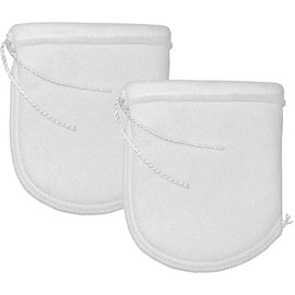 Wave Point 200 Micron Drawstring Filter Socks - Aquarium Felt Filter Bags (2PK, 4PK, 8PK, 50PK) (4 inch by 8 inch, 2 pack)