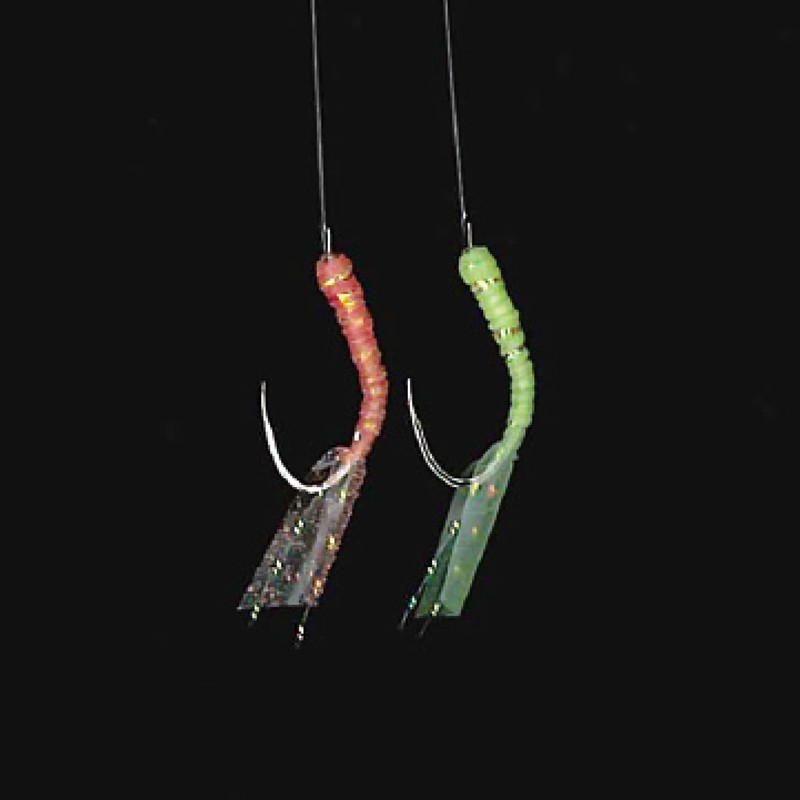 Hayabusa Away sabiki Luminous Skin Red & Flash HS353 