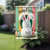 Starlit Patio Hello Spring Easter Bunny Floral Garden Flag 12x18