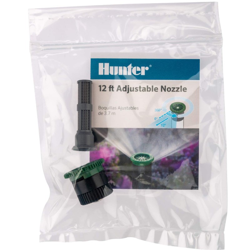 Hunter 12A Adjustable Irrigation Spray Nozzle, 12' Radius, 0°–360° Arc,