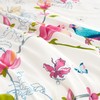 Wake In Cloud - Floral Bed Sheets, 100% Cotton, 4-Piece