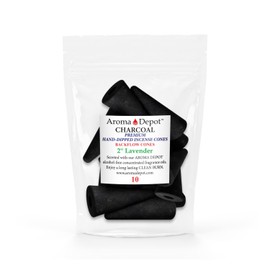 2'' Lavender Backflow Charcoal Incense Cones (10 Cones)