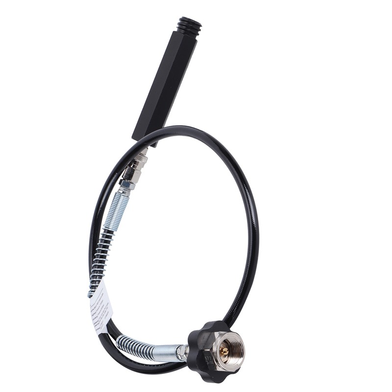 W21.8‑14 CO2 Cylinder Refill Adapter Hose with Spring Tube 36in