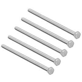 sourcing map M6x100mm Hex Bolts 304 Stainless Steel Hexagon Screw Bolt 5pcs