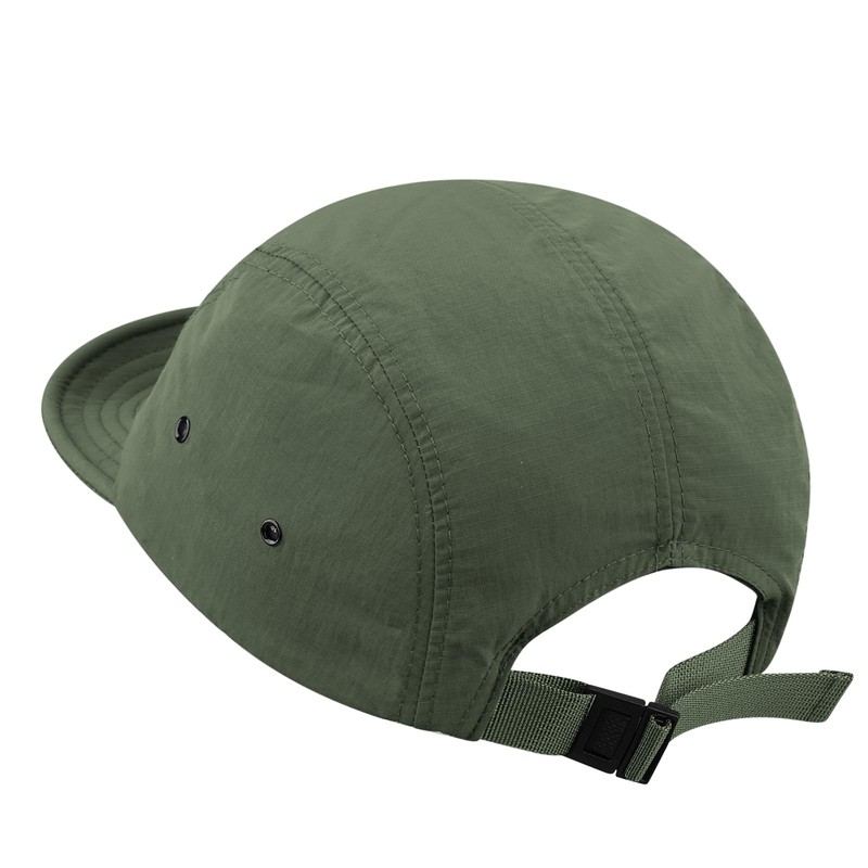 Clakllie Waterproof 5 Panel Baseball Cap Flat Brim Baseball Cap