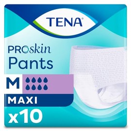 TENA TENA Pants Maxi | Size Medium | High Absorbancy | 8 Drops | Incontinence Pants | 1 Pack of 10