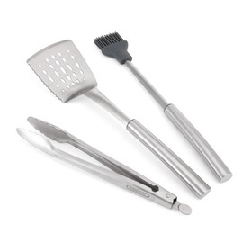 Farberware BBQ Stainless Steel Tool Set, 3 Piece, Stainless Set