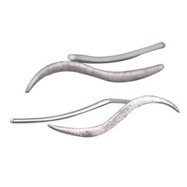 NicoWerk SOS165 Women's 925 Silver Stud Earrings Gift, Sterling silver, Without Stone