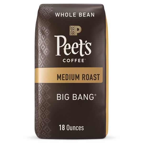 Peet's Coffee, Medium Roast Whole Bean Coffee - Big Bang 18 Ounce Bag