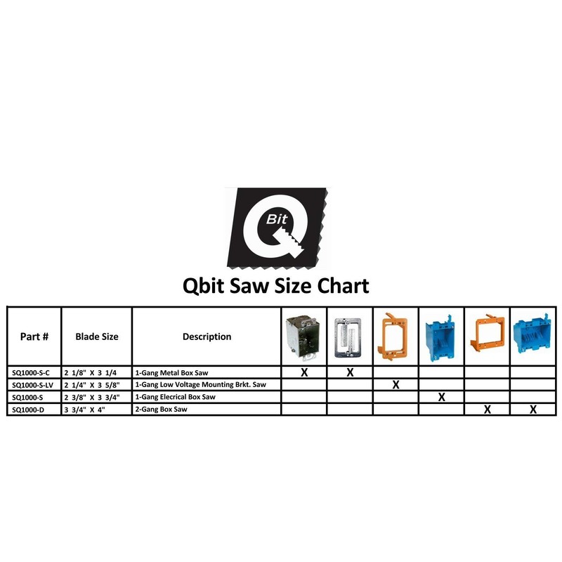 QBit SQ1000-S + SQ1000-D Saw Blade cut-in 1 & 2