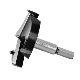 Mollom (85.8mm|3-3/8") Triple Flute Forstner Drill Bit for Woodworking with 3-Cutter YG8 Carbide Tipped of 2.0mm,Hinge Cutter Tool Kits for Hard Soft Wood, Plastic, Plywood