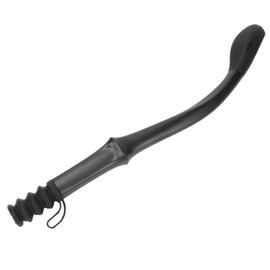 LongComfort Wiper Butt Wiping Aid, Self Wipe Assist Toilet Aids Wand for Limited Mobility, Clean and Sanitary (Black)