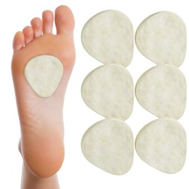 MARS WELLNESS Metatarsal Felt Foot Pad 1/8" Thick - USA Made - 6 Pairs (12 Pieces)