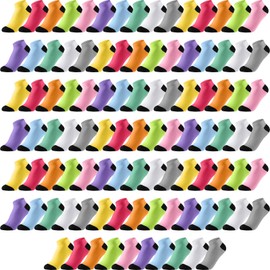 Handepo 100 Pair Low Cut Ankle Socks for Women Athletic Bulk Socks for Running Casual Outdoor Activities (Classic Style)