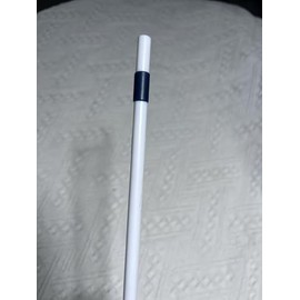 Replacement Straws Compatible with 40 oz Owala Travel Tumbler - Include 6 Pack Straws and 1 Pack Cleaning Brush (White-blue)