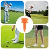 PAVIKE Golf Tee, Rubber Short Tee, 100 Pieces, Golf Accessories,
