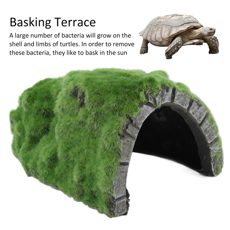 Reptile Rock Hide Cave Basking Terrace Tortoise Hideout Rock for