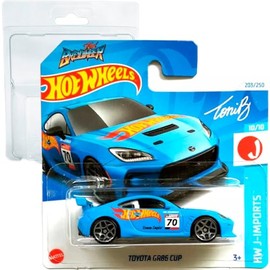Hot Wheels Toyota GR86 Cup Toni Breidinger HW J-Imports 10/10 (203/250) HRY77 Blue 2024 + Short Card Protector Frikimonkey