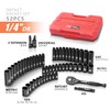 LLNDEI 1/4”Drive Impact Socket Set, 52 PCS Mechanic Tool Set