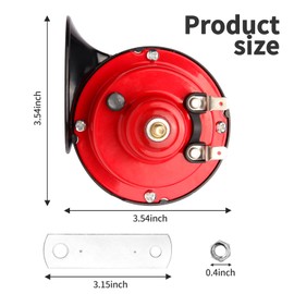 Yungeln Train Horns for Trucks 300DB Loud Air Electric Snail Horn,12V Waterproof Horns Kit Super Loud for Trucks,Cars,Motorcycle,Bikes & Boats 2 PCS