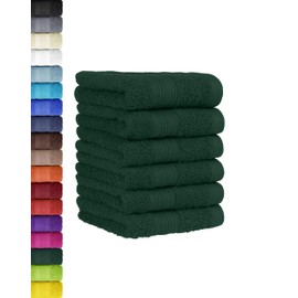6-Piece Guest Towel Set in Many Colours 100% Cotton 30 x 50 cm