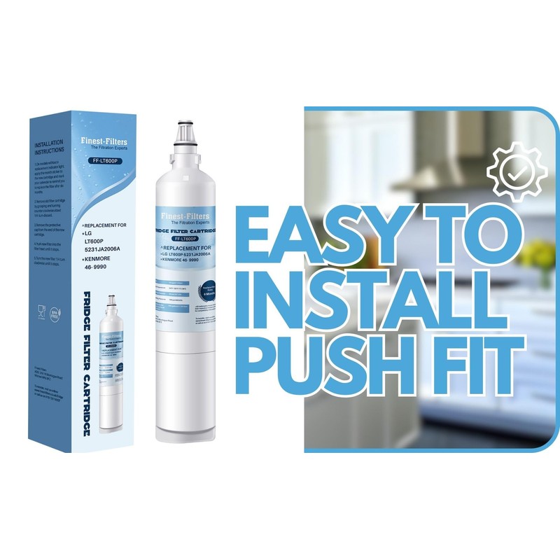 Finest-Filters Compatible Fridge Water Filter for LG Fridge LT600P, 5231JA2006A,