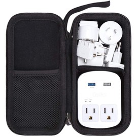Aproca - Estuche duro de viaje para Ceptics World Travel Adapter Kit, Blanco