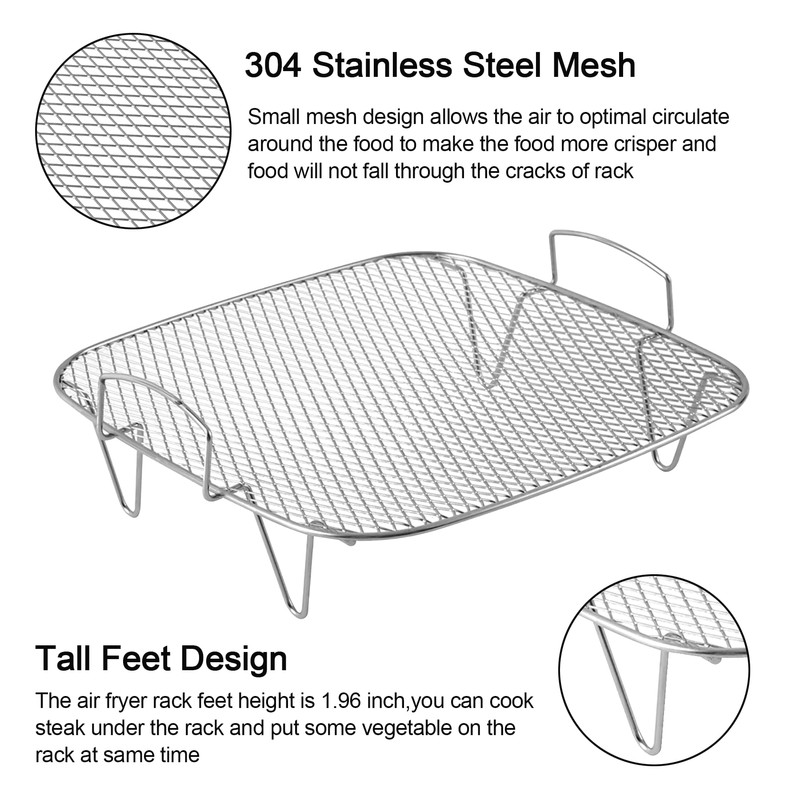 9.37 inch Air Fryer Rack Compatible for Gourmia GAF858 Air