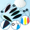 WUSJCOF 5 x Finger Surfboard, Mini Surfboard, for Car in