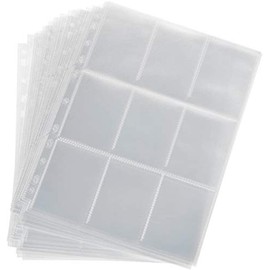 Lictin Transparent Album Pockets for Trading Card Collections, Card Holder, Collector Accessories
