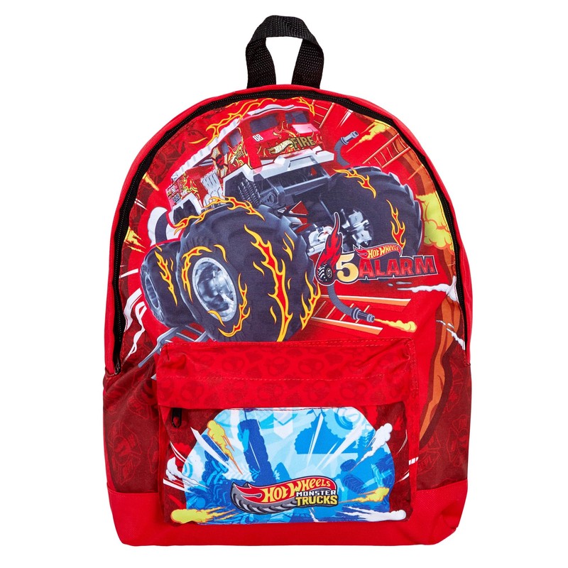 Hot Wheels Monster Trucks Backpack + Lunch Bag + Pencil