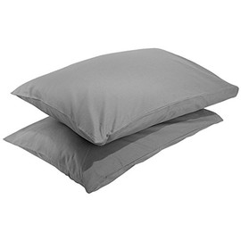 Rockcloud Pillow Case Set 400 Thread Count 100% Cotton Standard Size 2pc, Grey