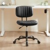 FCJ Modern Lift Chair 360degrees Rolling Swivel PU Leather PVC